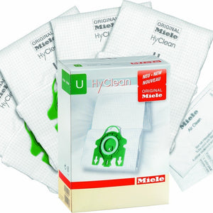 Miele Type U HyClean Filter Bags, S7000-S7999 Upright, 4 Bag and Filter Set